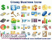 Glossy Business Icons скачать