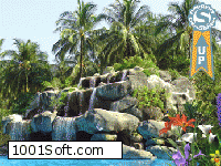 “Тропический водопад” – Анимированная Заставка скачать